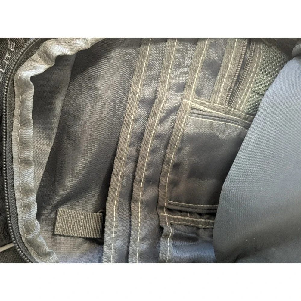 High Sierra Backpack Padded Black Book Travel Work School Camping Bag